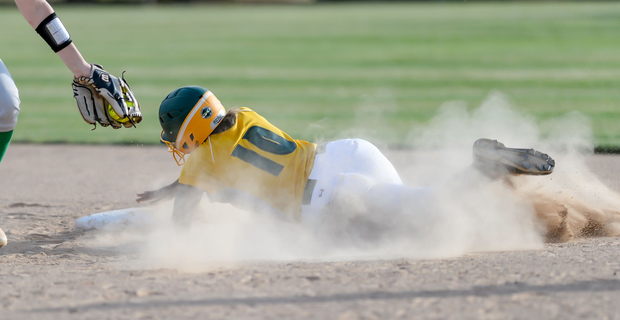 Friday night softball action